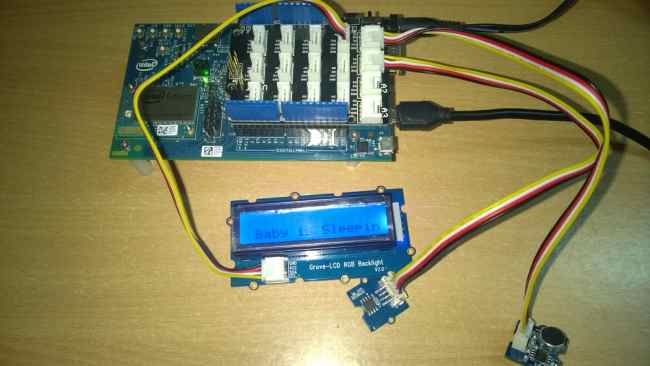 Alert message For Baby is Sleeping 